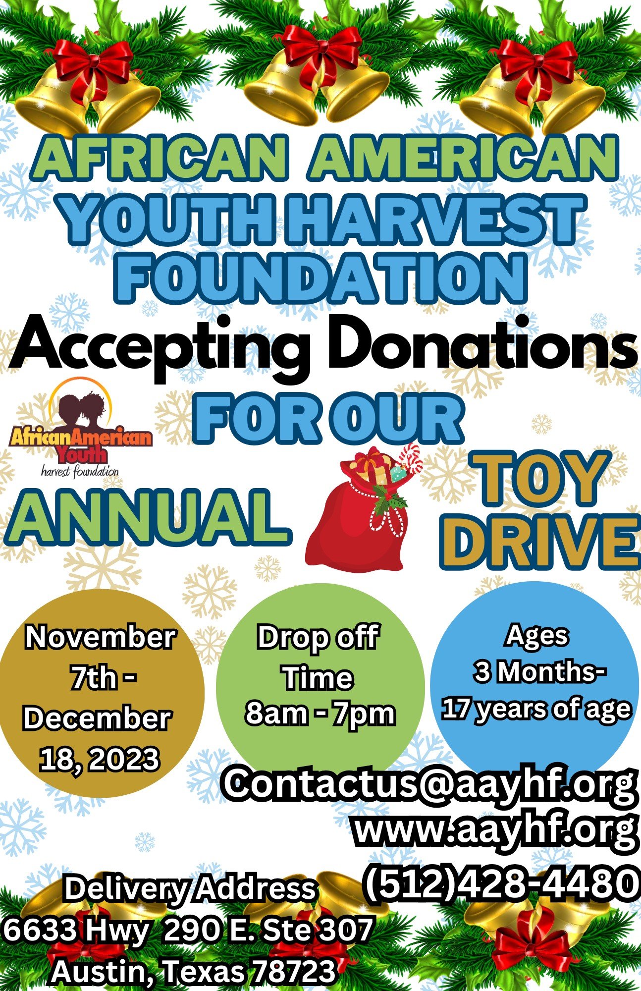 Toy Drive Flyer October 2023